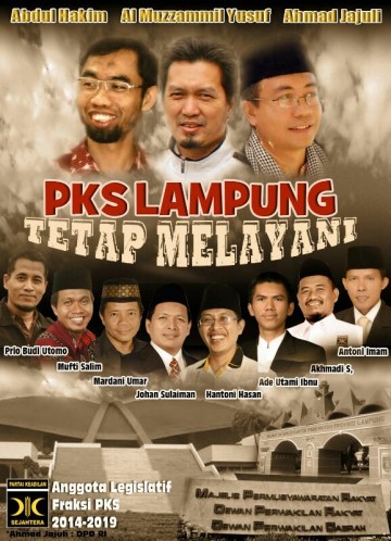 Para legislator PKS yang akan mewakili rakyat Lampung di DPR RI, DPD RI, dan DPRD Lampung
